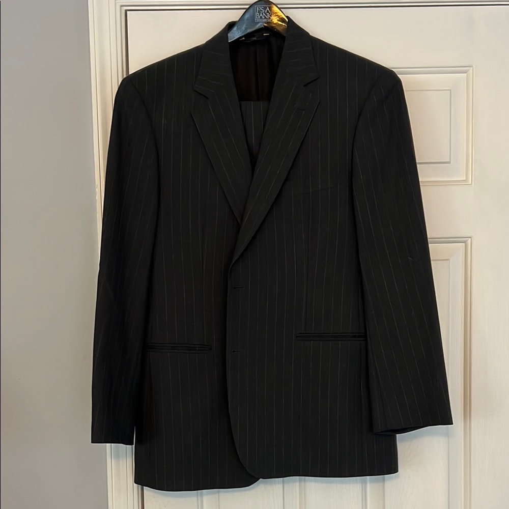 Brooks Brothers Dark Grey pinstripes